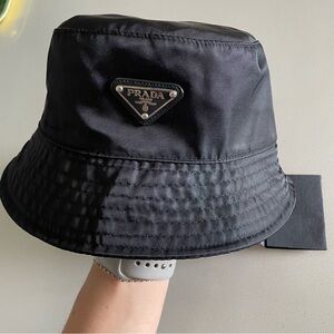 Prada Charcoal Bucket Hat M/L